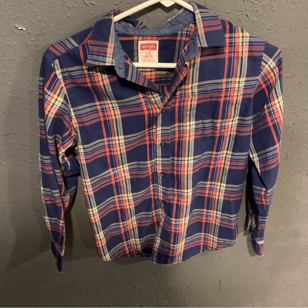 Boys Wrangler Button Down Shirt